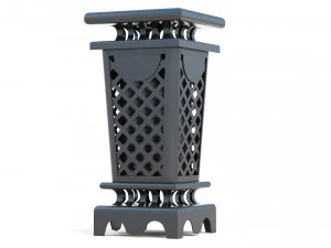 Trash Can Outdoor 03 3D Model