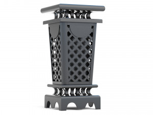 Trash Can Outdoor 03 Modello 3D