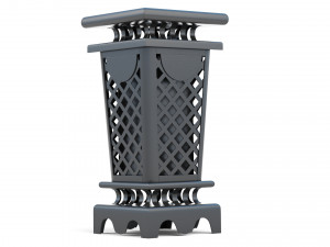 Trash Can Outdoor 03 Modello 3D