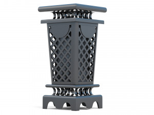 Trash Can Outdoor 03 Modello 3D