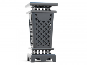 Trash Can Outdoor 03 Modello 3D