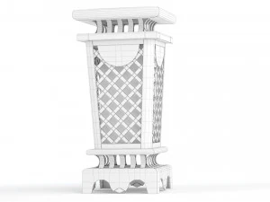 Trash Can Outdoor 03 3D Model