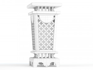 Trash Can Outdoor 03 Modello 3D