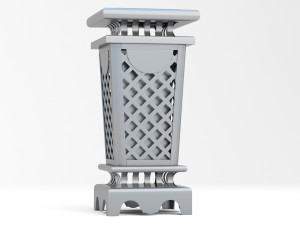 Trash Can Outdoor 03 Modello 3D