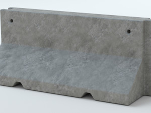Concrete Barriers Collection 3D Model