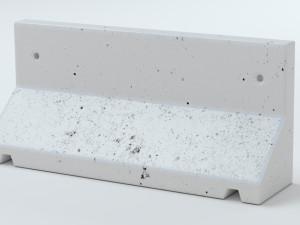 Concrete Barriers Collection 3D Model