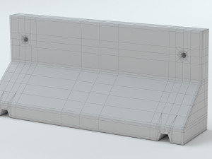 Concrete Barriers Collection 3D Model