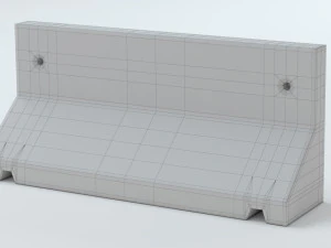 Concrete Barriers Collection 3D Model