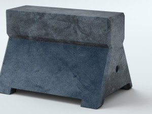 Concrete Barriers Collection 3D Model