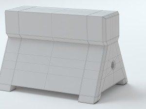 Concrete Barriers Collection 3D Model
