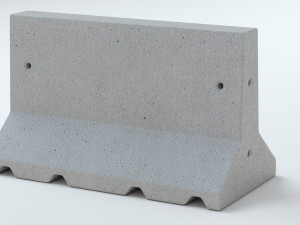 Concrete Barriers Collection 3D Model
