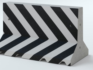Concrete Barriers Collection 3D Model