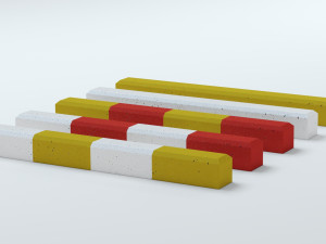 Concrete Barriers Collection 3D Model
