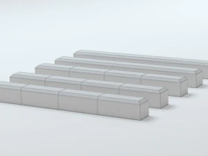 Concrete Barriers Collection 3D Model