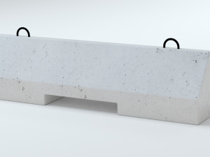 Concrete Barriers Collection 3D Model