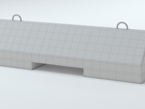 Concrete Barriers Collection 3D Model