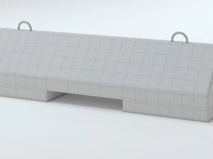 Concrete Barriers Collection 3D Model
