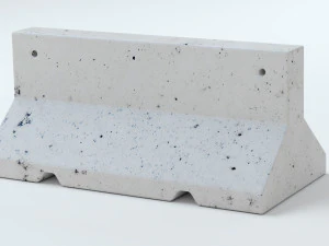 Concrete Barriers Collection 3D Model
