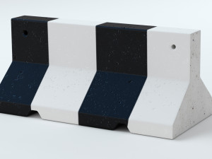 Concrete Barriers Collection 3D Model