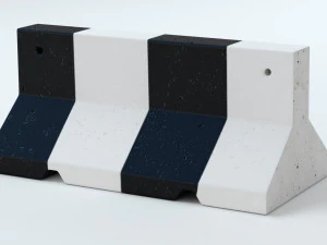 Concrete Barriers Collection 3D Model
