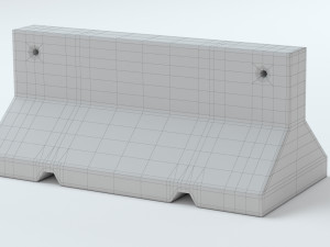 Concrete Barriers Collection 3D Model
