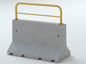 Concrete Barriers Collection 3D Model
