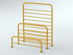 Concrete Barriers Collection 3D Model