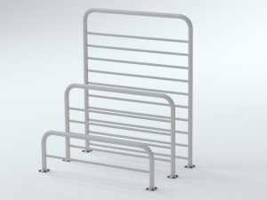 Concrete Barriers Collection 3D Model