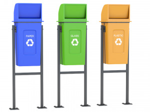 Trash Can Outdoor 04 Modèle 3D