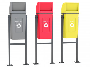 Trash Can Outdoor 04 Modèle 3D