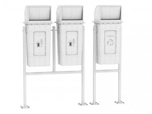 Trash Can Outdoor 04 3D Model