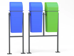 Trash Can Outdoor 04 3D Model