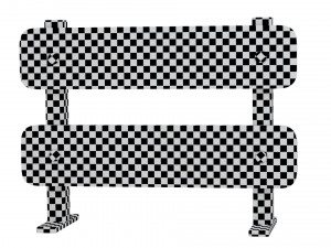 Road Steel Barricade 3D Model
