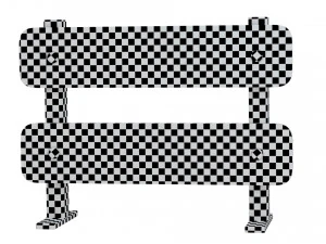 Road Steel Barricade 3D Model