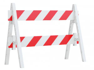 Road Steel Barricade 3D Model
