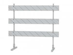 Road Steel Barricade 3D Model