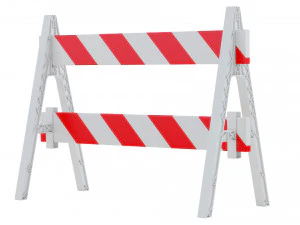 Road Steel Barricade 3D Model