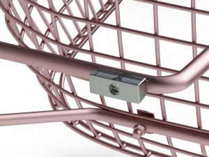 Chair AMF Rubi Rose Gold 3D Model