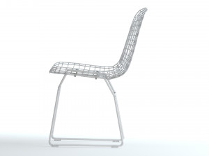 Chair AMF Rubi Rose Gold 3D Model