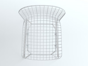 Chair AMF Rubi Rose Gold 3D Model