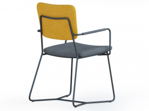 Chair AMF Alphabet H 3D Model