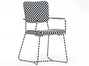 Chair AMF Alphabet H 3D Model