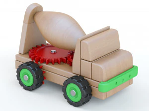 玩具车卡车大型混凝土搅拌机 3D 模型