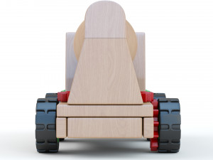 Toy Car Truck Large Concrete Mixer Modèle 3D