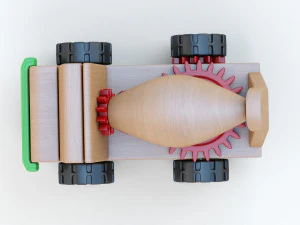 Toy Car Truck Large Concrete Mixer 3D Model