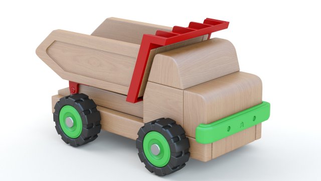 Toy Car Truck Large tip truck Modelo 3D .c4d .max .obj .3ds .fbx .stl .blend 