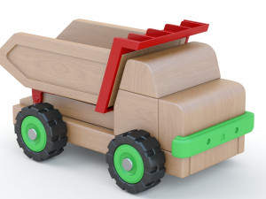 Toy Car Truck Large tip truck 3D मॉडल