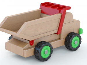 Toy Car Truck Large tip truck 3D Model
