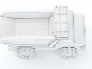 Toy Car Truck Large tip truck 3D Model