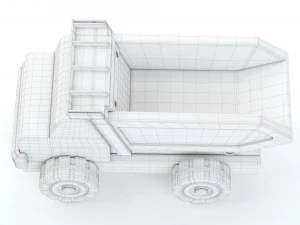 Toy Car Truck Large tip truck 3D Model